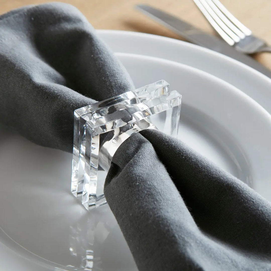 Square napkin rings shop